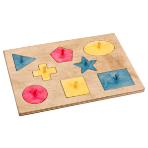 Puzzle Board with Shapes